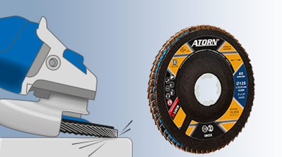 Grinding with Flap Discs